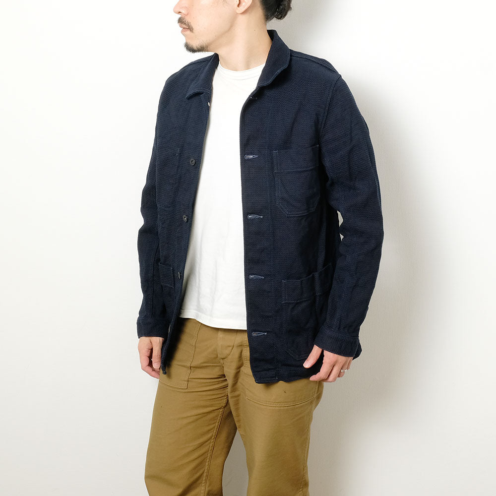 ONI DENIM - Coveralls Sashiko Style Dobby, Indigo - ONI-03100
