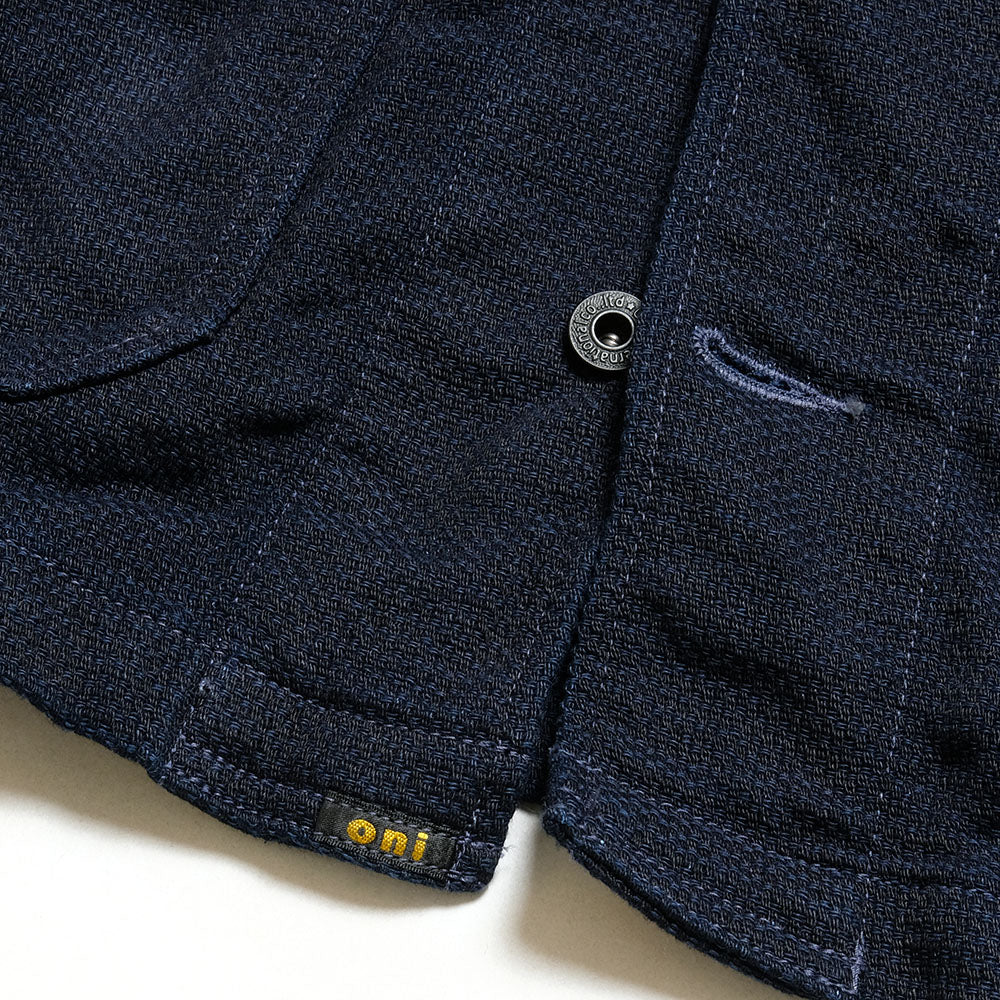 ONI DENIM - Coveralls Sashiko Style Dobby, Indigo - ONI-03100