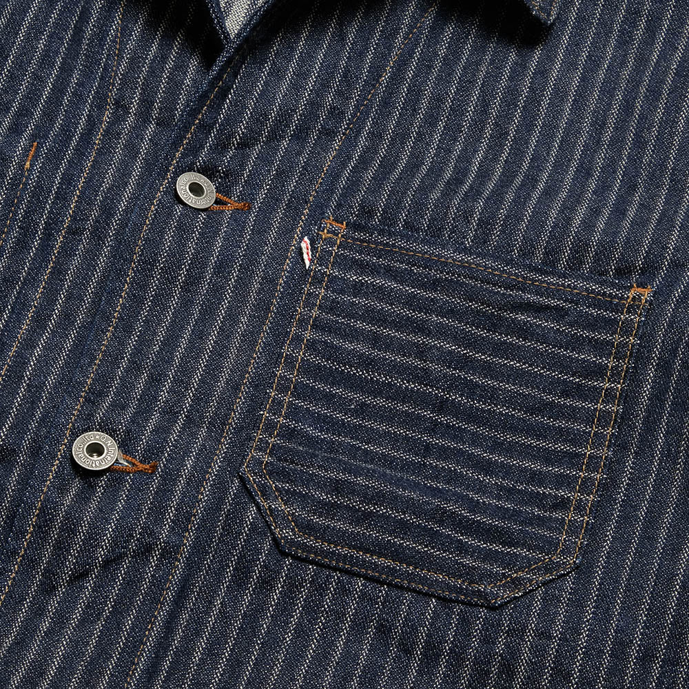 ONI DENIM - Coveralls - Drop-Needle Stitching Jacquard Striped Denim - ONI-03101HJS