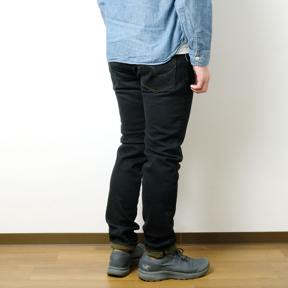 ONI DENIM<br>Relax Tapered 15oz Stretch Denim Grayish Olive Topping<br>ONI-122S