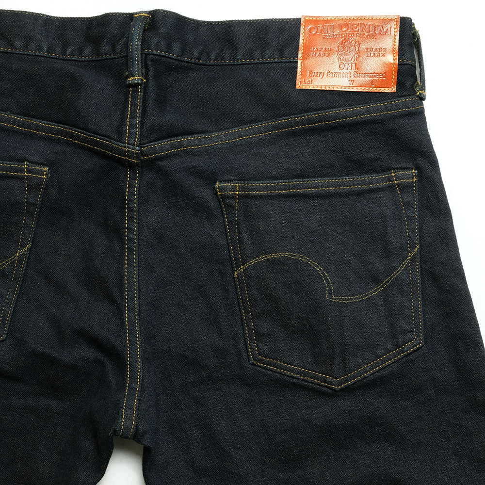 ONI DENIM Relax Tapered 15oz Stretch Denim Grayish Olive Topping ONI-122S-gro
