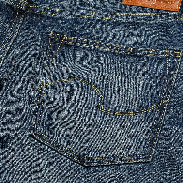 ONI DENIM Neat Straight 15oz Low TensionDenim 18month Used ONI-240-18UD
