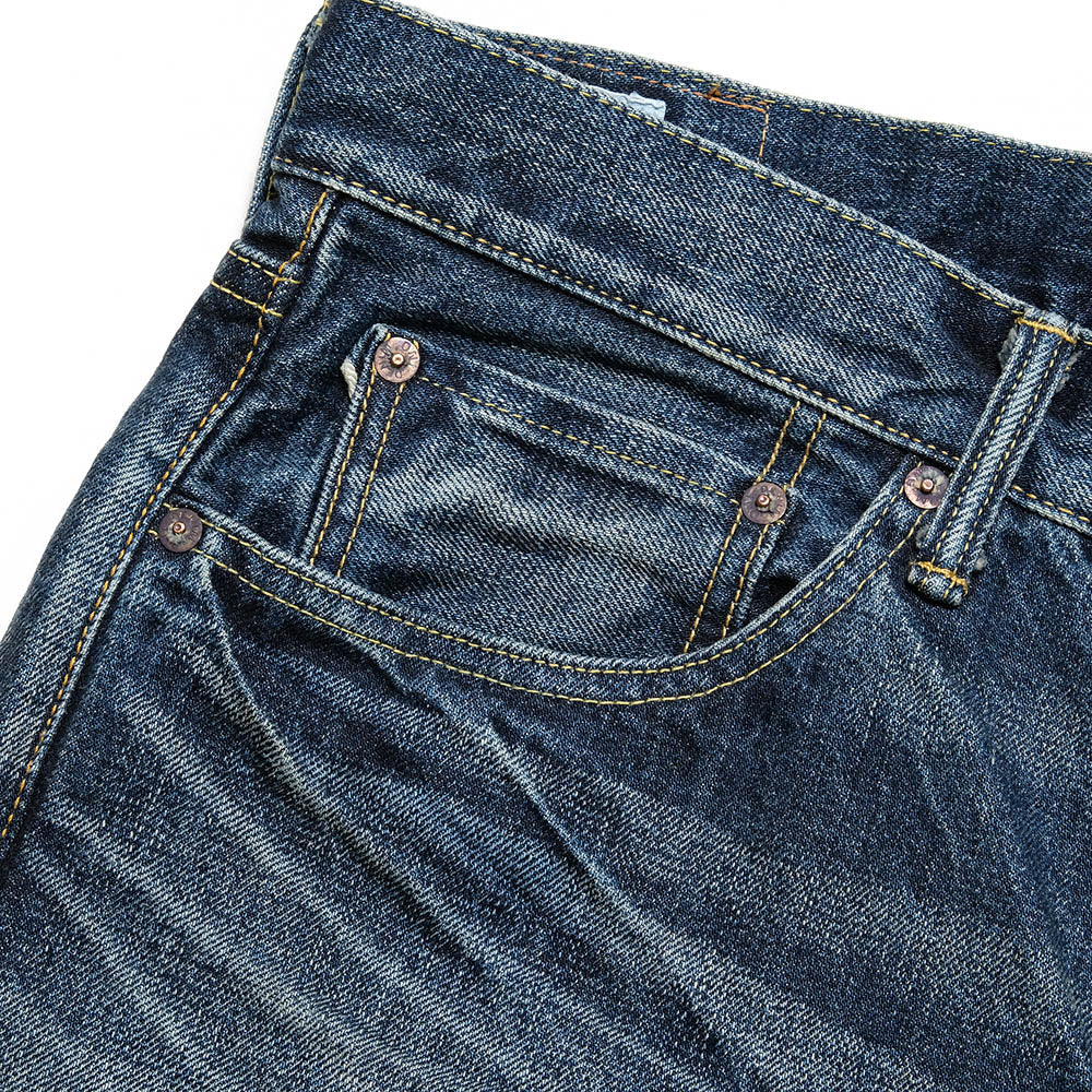 ONI DENIM Neat Straight 15oz Low TensionDenim 18month Used ONI-240-18UD
