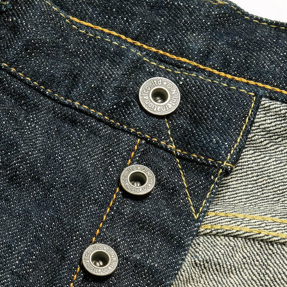 ONI DENIM<br>Neat Straight<br>16oz Green Cast Denim<br>ONI-246GC16