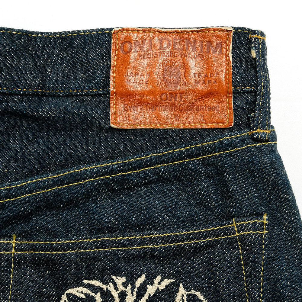 ONI DENIM - Regular Fit Straight - 20oz 鬼秘 (ONI Secret) - 鬼顔綿糸刺繍 - ONI-288ZR