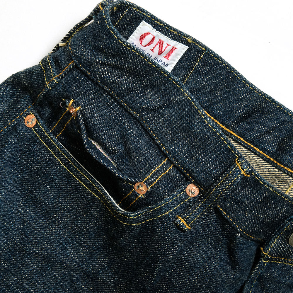 ONI DENIM - Regular Fit Straight - 20oz 鬼秘 (ONI Secret) - 鬼顔綿糸刺繍 - ONI-288ZR