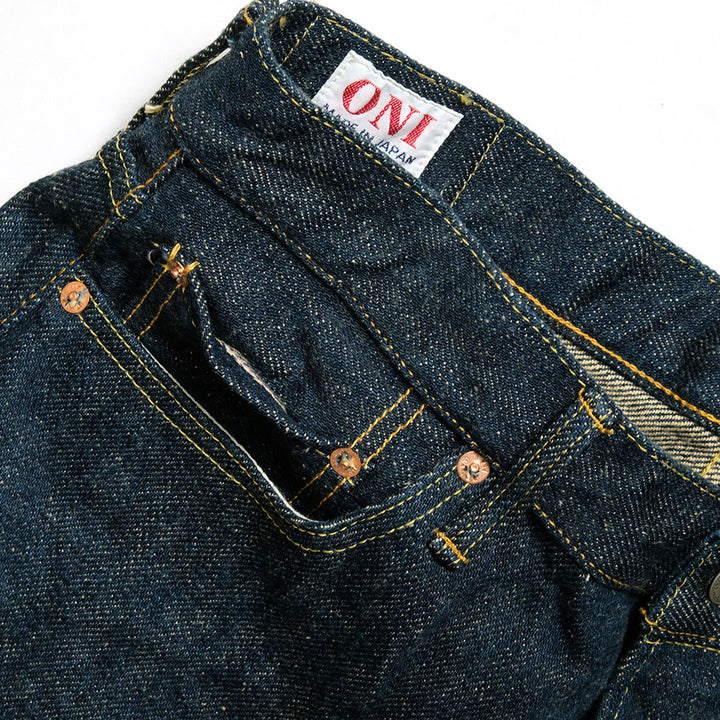 ONI DENIM - Regular Fit Straight - 20oz 鬼秘 (ONI Secret) - 鬼顔綿糸刺繍 - ONI-288ZR