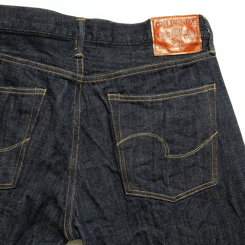 ONI DENIM<br>Semi Tight Straight 12oz Natural Indigo Denim “鬼楽II(KIRAKU-2)”<br>ONI-515