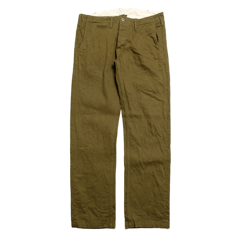 ONI DENIM - 12oz Dark-Olive Trousers - ONI-727DK