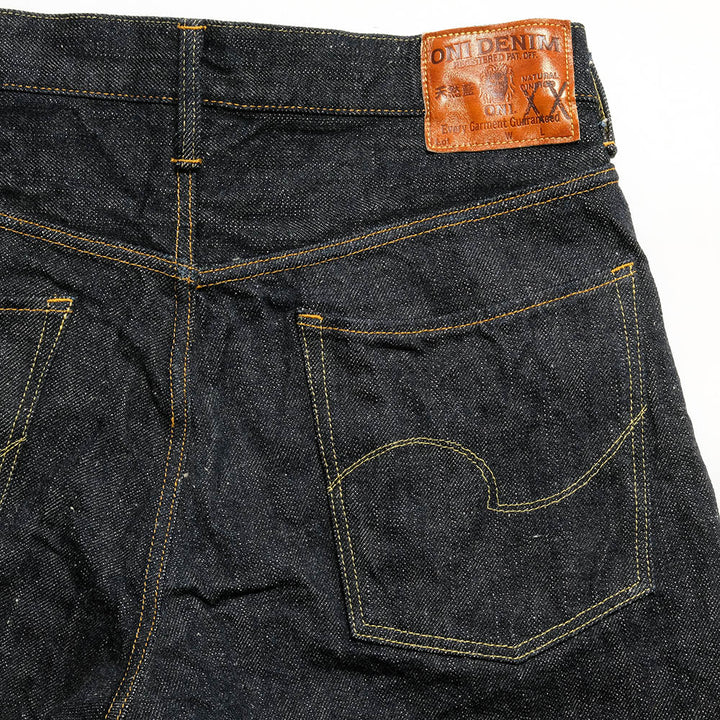 ONI DENIM<br>High Rise Relax Tapered 17oz Natural Indigo XX Denim<br>ONI-921NIXX