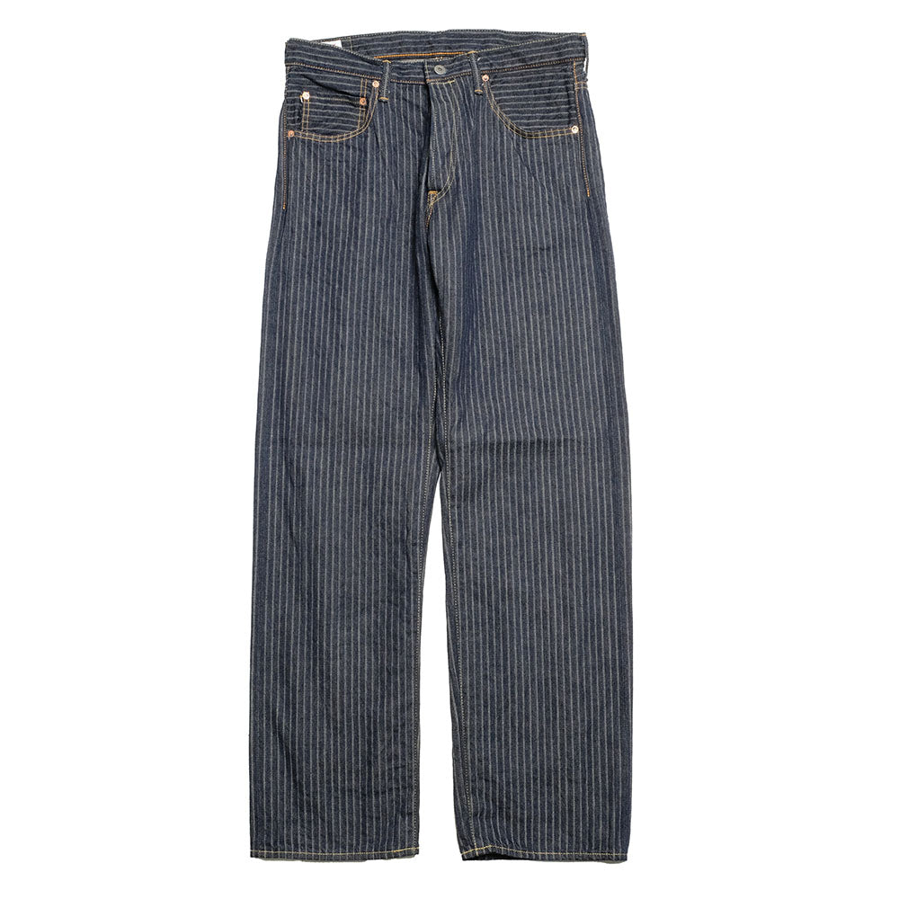 ONI DENIM - Relax Straight - Drop-Needle Stitching Jacquard Striped Denim - ONI022-HJS
