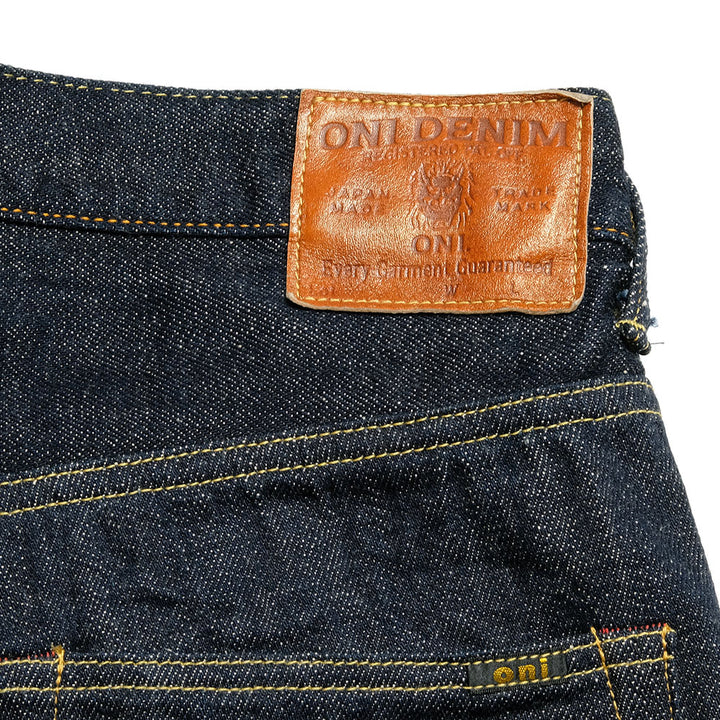 ONI DENIM - Wide Straight 12oz Natural Indigo KIRAKU Selvedge Denim - ONI202-KIRA