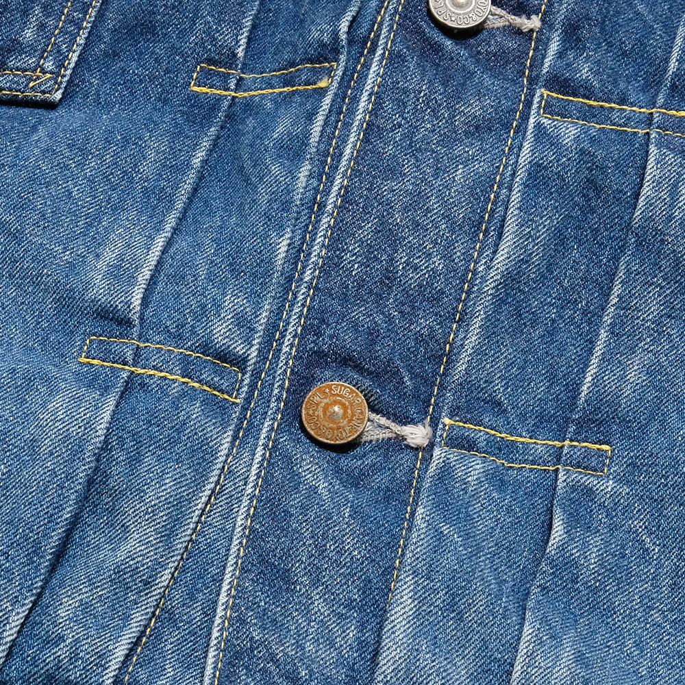 SUGAR CANE - 14.25oz. DENIM JACKET - 1953 AGED MODEL - SC11953SW