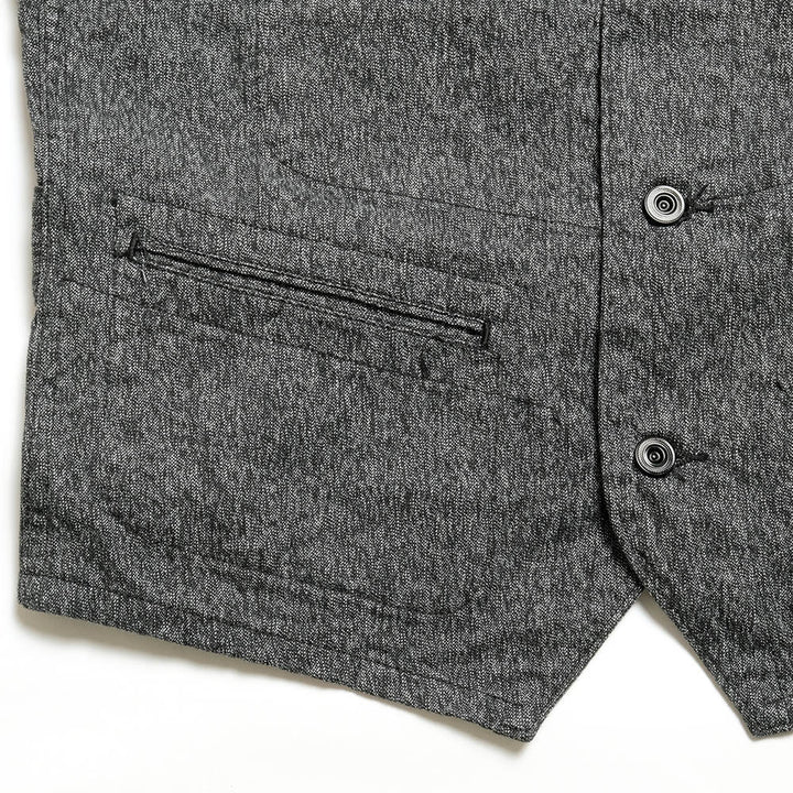 Sugar Cane - 9oz. BLACK COVERT WORK VEST - SC12795